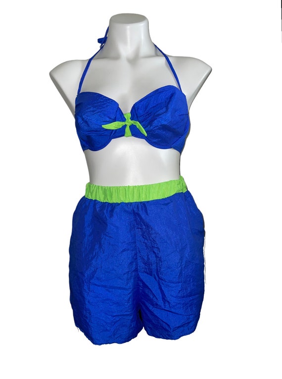 Vintage Blue WindBreaker Bikini... - image 1