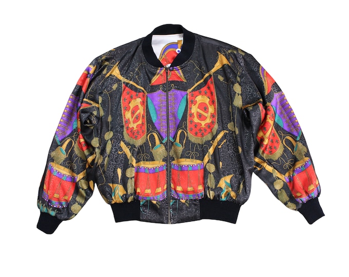 Vintage Reversible Abstract Baroque Jacket...