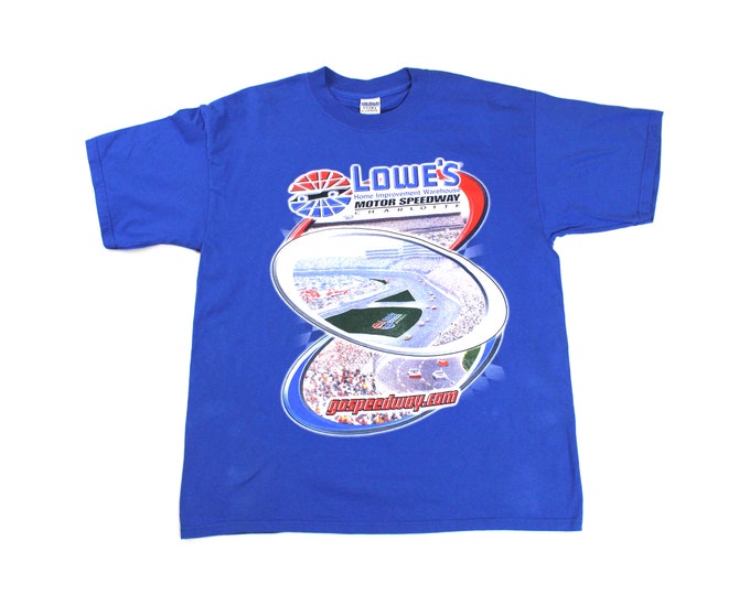 Vintage Lowes Charlotte Motor Speedway T-shirt...   Sz XL