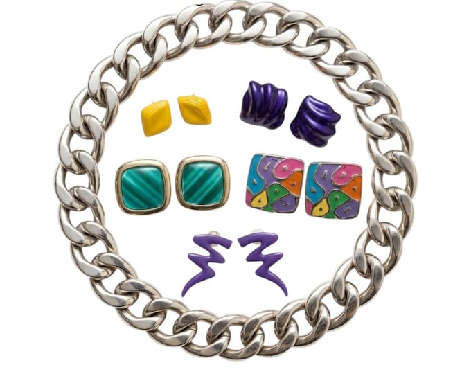 Vintage Earrings 5 Pairs