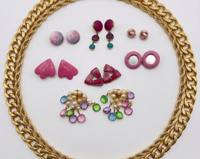 Vintage Earrings 7 Pairs