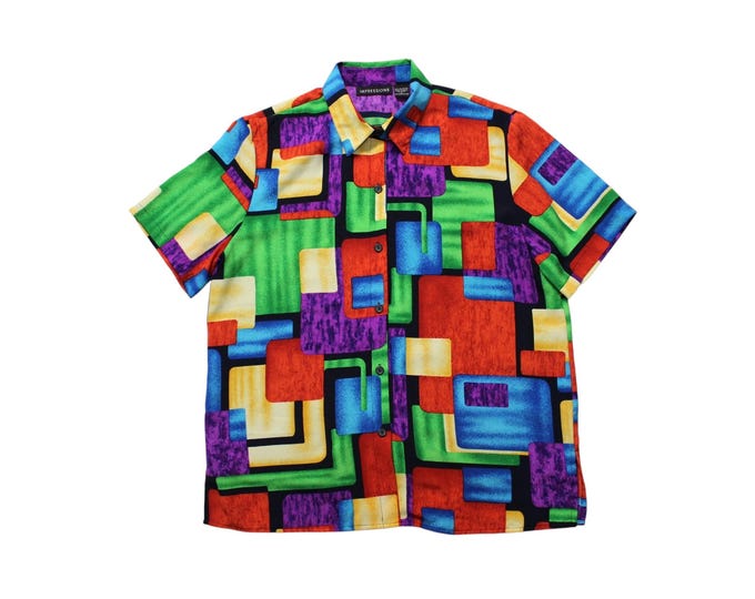 Vintage Abstract Blouse