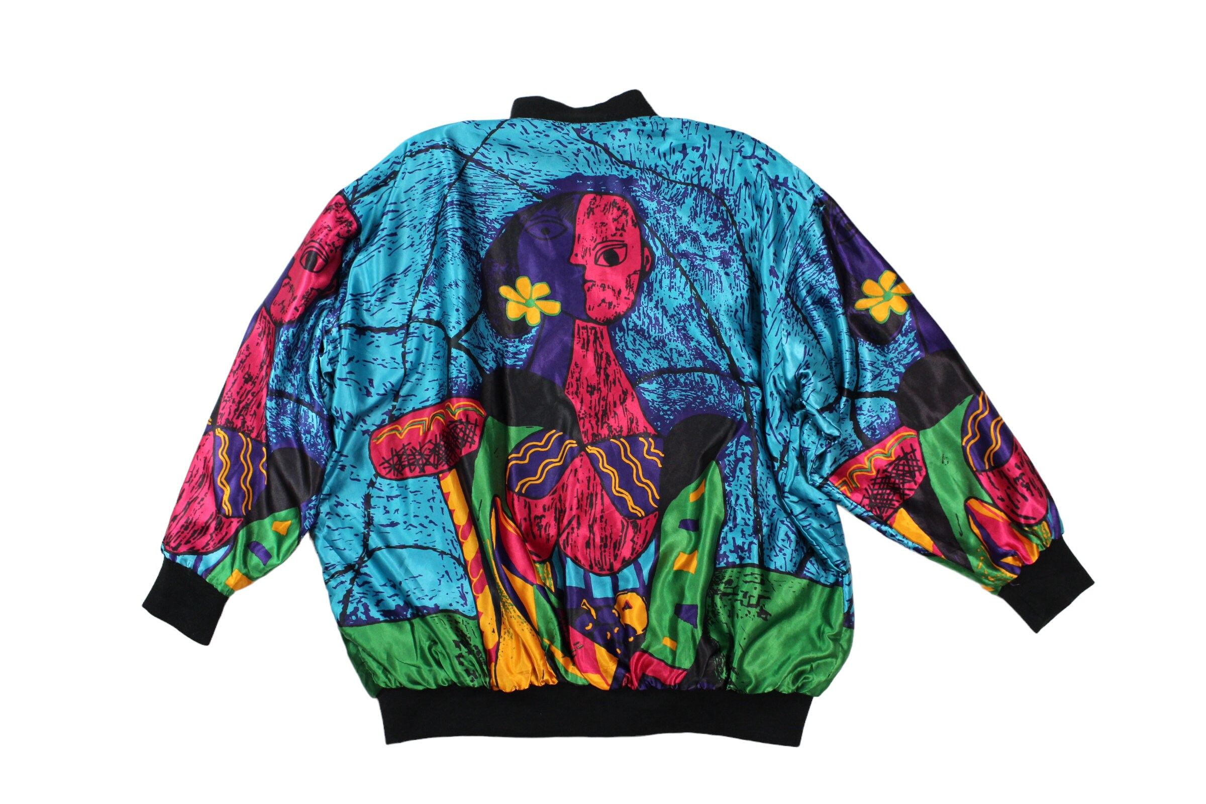 Vintage Colorful Picasso Bomber Jacket Sz 18/20 - Etsy