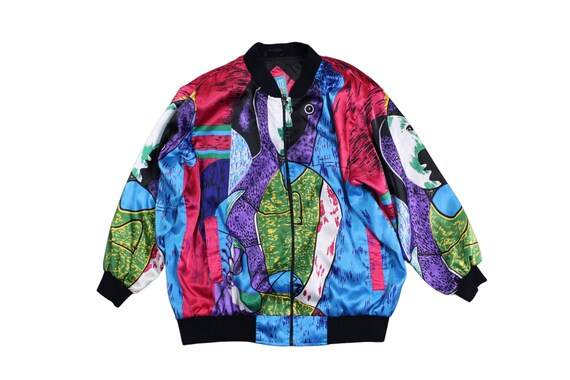 Vintage Picasso Bomber Jacket Sz. 18/20 - Etsy