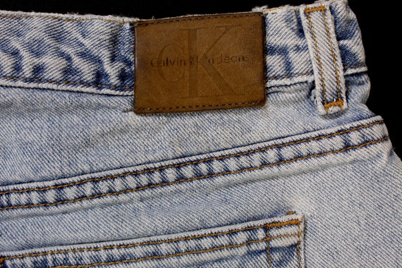 Vintage Women's Calvin Klein Denim Jean Shorts...… - image 5