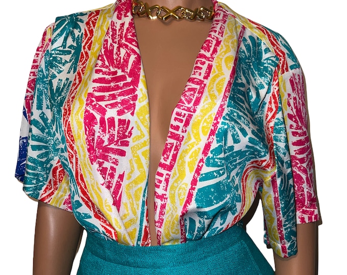 Vintage Abstract Blouse