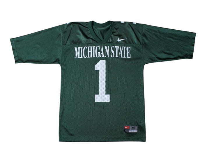 Vintage Nike Michigan State Spartans Football Jersey.. Sz Small