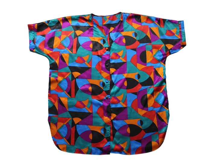 Vintage Abstract Blouse