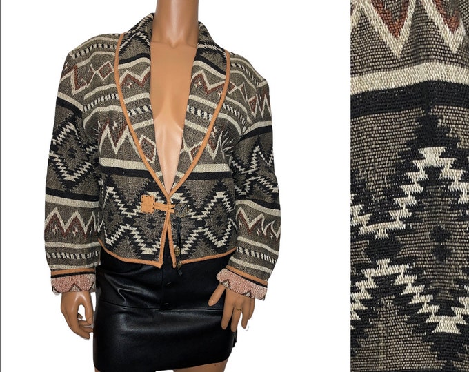 Vintage Aztec Blazer Jacket...   Sz medium