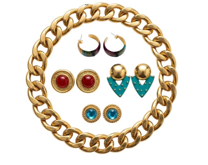 Vintage Earrings 4 Pairs