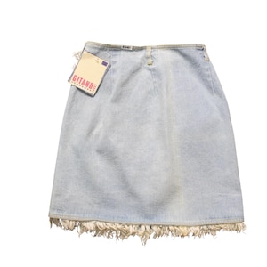 Vintage GITANO Denim Jean wrap Skirt... Sz 14 deadstock