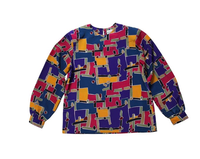 Vintage Abstract Blouse