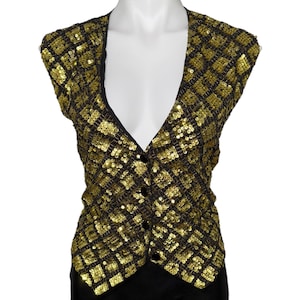 Vintage Sequin Beadedl Vest