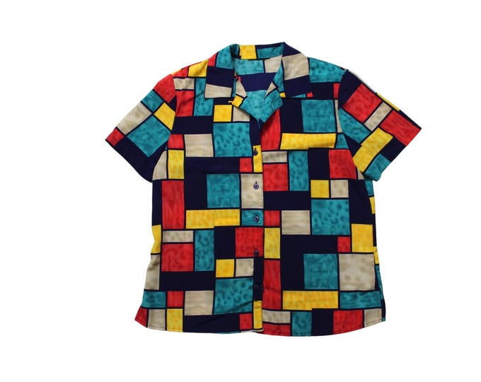 Vintage Abstract Blouse