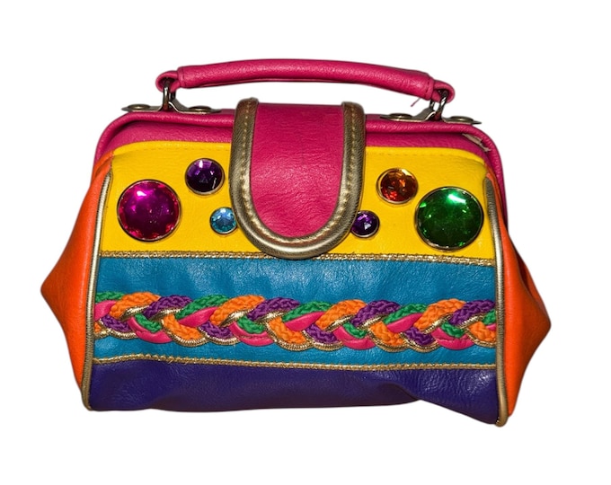 Vintage Mini Colorblock  Purse