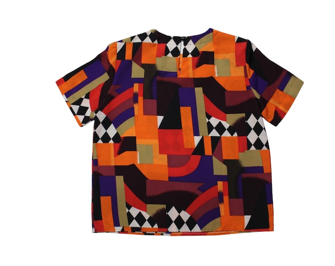 Vintage Abstract Blouse