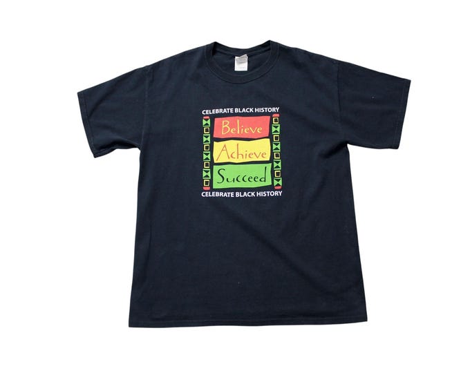 Vintage Black History T-shirt Africa T-shirt ...  Sz Large
