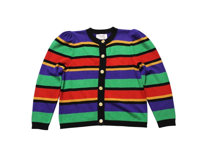 Vintage Stripped Button up Sweater..