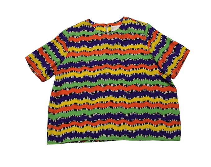 Vintage Abstract Blouse