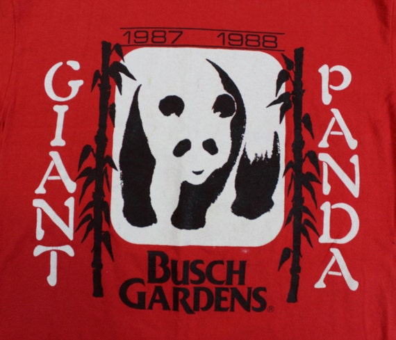 Vintage 1987 88 Busch Gardens Tampa Bay Giant Panda T Shirt Etsy