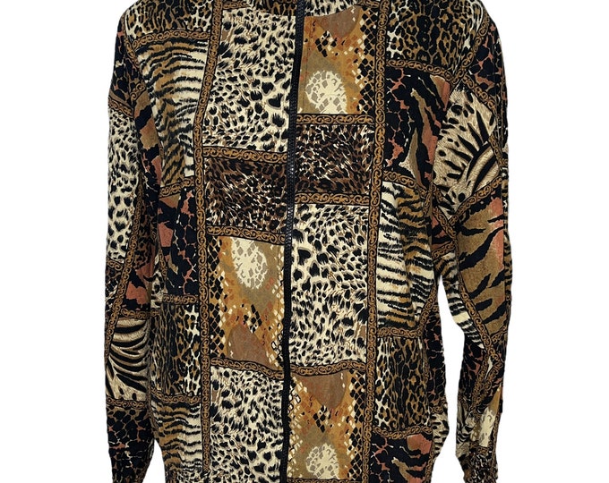 Vintage Animal Print Jacket.