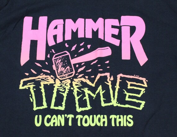 Vintage Hip Hop MC Hammer U Cant Touch This T-shi… - image 2