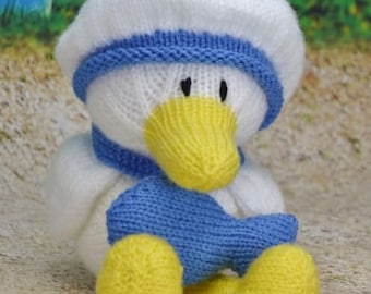 PDF KNITTING PATTERN - Seasider Seagull Knitting Pattern Download From Knitting by Post