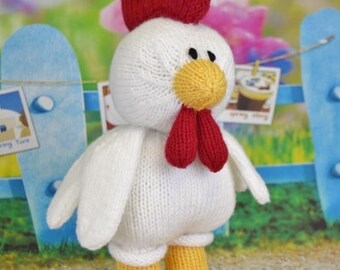 PDF KNITTING PATTERN - Roo the Rooster Knitting Pattern Download From Knitting by Post. Pdf download