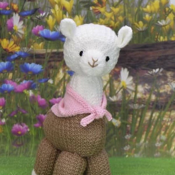 PDF KNITTING PATTERN - Alpaca Punch Soft Toy Knitting Pattern Download From Knitting by Post