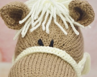PDF KNITTING PATTERN - Horse Soft Toy Knitting Pattern Download From Knitting by Post