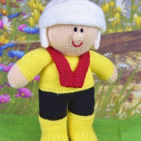 PDF KNITTING PATTERN - Lifeboat Man Knitting Pattern Download From Knitting by Post. Pdf download