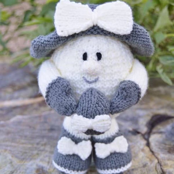 PDF KNITTING PATTERN - April the Easter Egg Knitting Pattern Download From Knitting by Post