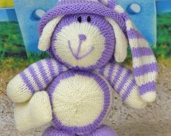 PDF KNITTING PATTERN - Bed Time Dog Knitting Pattern Download From Knitting by Post. Pdf download