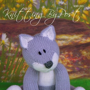PDF KNITTING PATTERN - Wolf Knitting Pattern Download Pdf.  Knitted Gift. Girl Boy Knitted Animal Soft Toy.