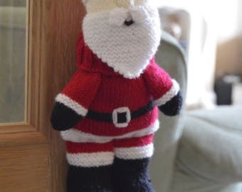 PDF KNITTING PATTERN - Santa Baggles Gift Bag Knitting Pattern Download From Knitting by Post