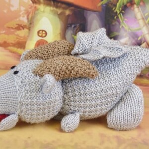 PDF KNITTING PATTERN Burny the Dragon Knitting Pattern Download From Knitting by Post. Pdf download image 3