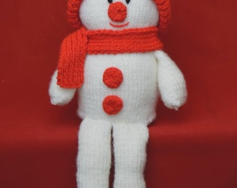 PDF KNITTING PATTERN - Snowman on a Shelf Knitting Pattern Download From Knitting by Post