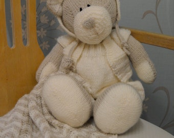 PDF KNITTING PATTERN - All Bear One Soft Toy Knitting Pattern Download From Knitting by Post