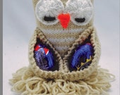PDF KNITTING PATTERN - Chocolate Egg Owl (Easter) - Knitting Pattern Download From Knitting by Post