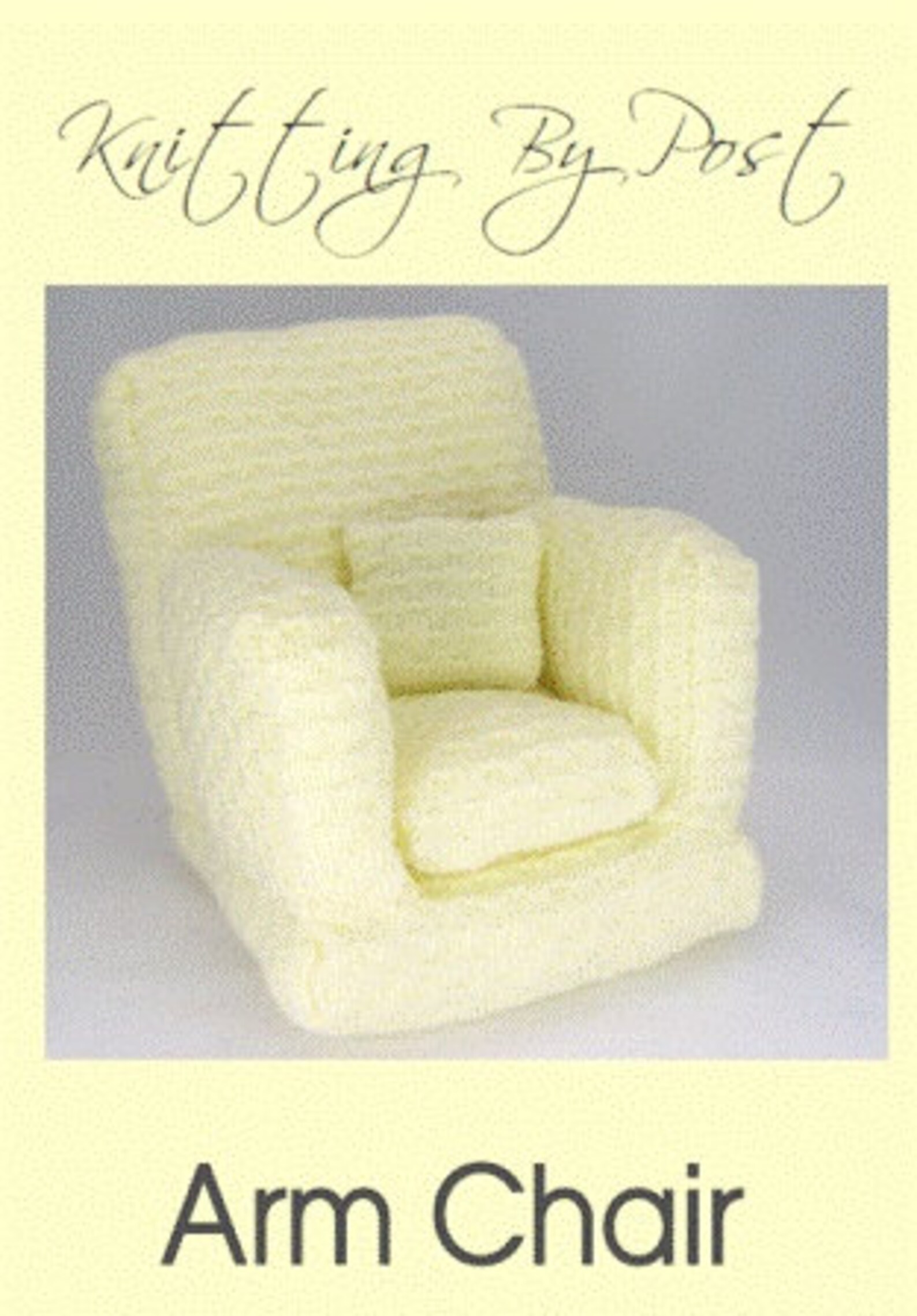 LEAFLET KNITTING PATTERN Armchair Knitting Pattern Download Etsy