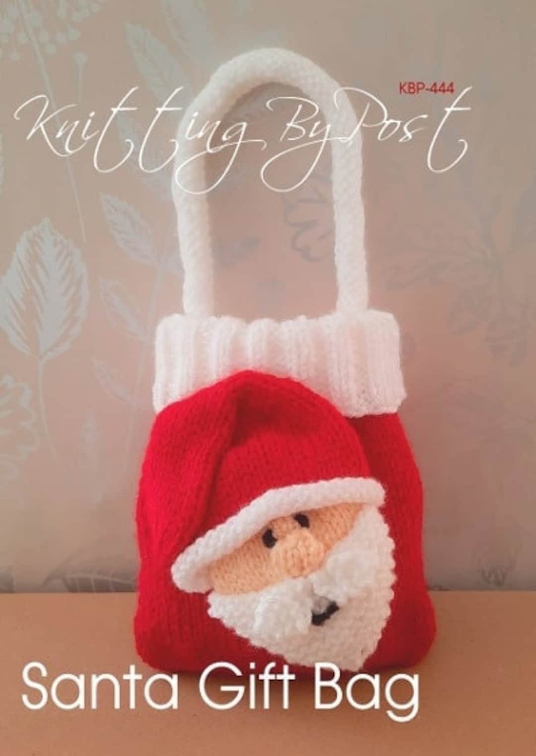PDF KNITTING PATTERN Santa Gift Bag Knitting Pattern Download Pdf