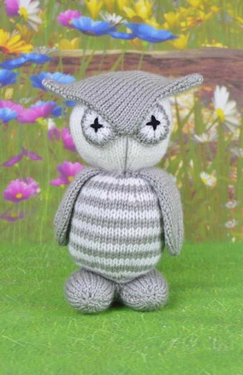TOY KNITTING PATTERN Twoo the Owl Knitting Pattern Download Etsy
