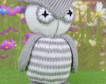 PDF KNITTING PATTERN - Twoo the Owl Knitting Pattern Download From Knitting by Post. Pdf download