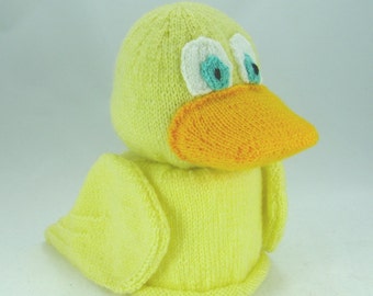 PDF KNITTING PATTERN - Duck Toilet Roll Cover Knitting Pattern Download From Knitting by Post