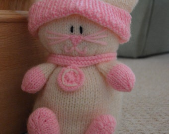 PDF KNITTING PATTERN - Cat Doorstop Knitting Pattern Download From Knitting by Post. Pdf download