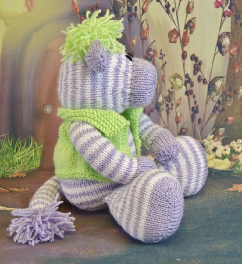 PDF KNITTING PATTERN Punk Zebra Knitting Pattern Download Etsy Australia