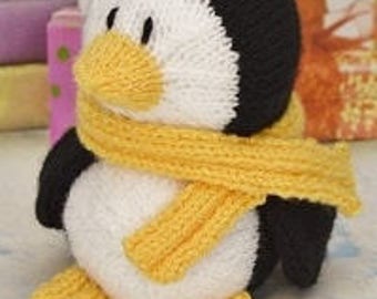 PDF KNITTING PATTERN - Penguin Soft Toy Knitting Pattern Download From Knitting by Post