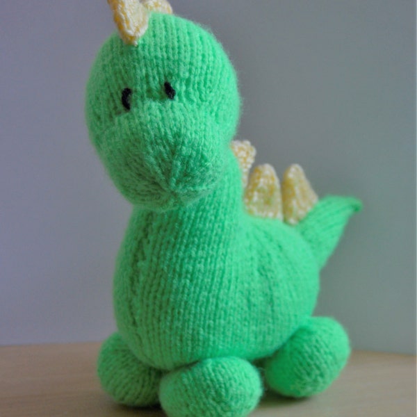 PDF KNITTING PATTERN - Dinky Dino Dinosaur Knitting Pattern Download From Knitting by Post