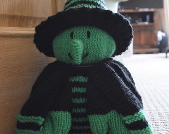 PDF KNITTING PATTERN - Witch Doorstop Knitting Pattern Download From Knitting by Post