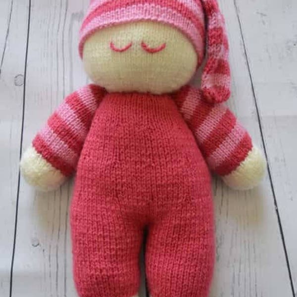 PDF KNITTING PATTERN - Easy Knit Dolly Soft Toy Knitting Pattern Download From Knitting By Post. Pdf download